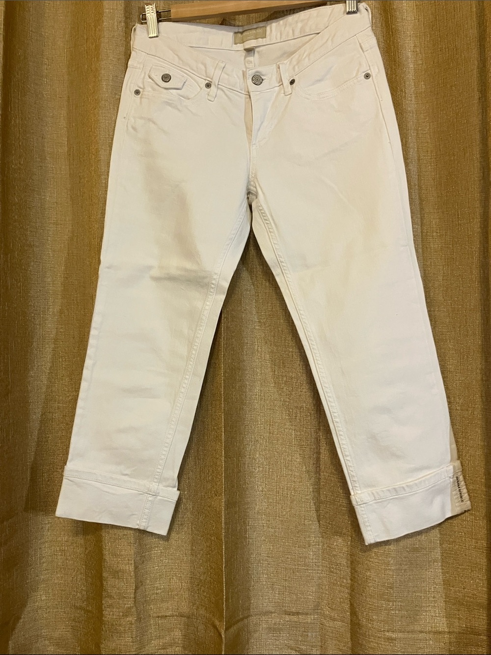 Banana Republic Women's White Cropped Jeans